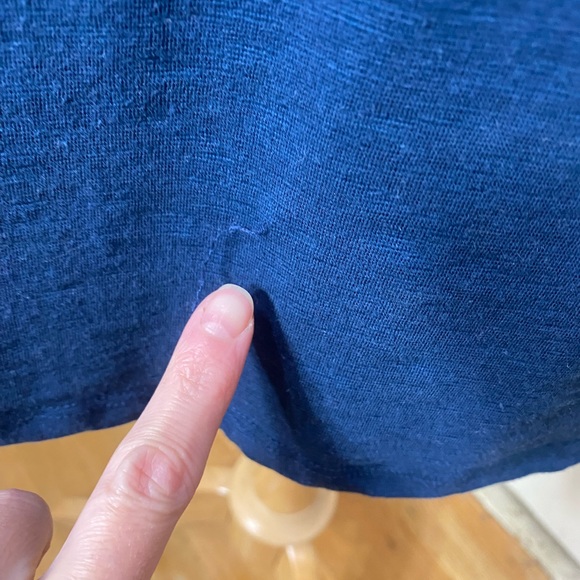 🎉LAST CALL🎉 Carve Designs Mandy Navy Striped Drop Waist Pocket Dress (Snag) M - Picture 9 of 14